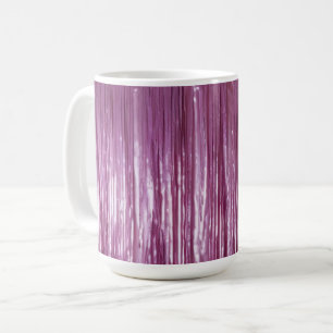 Taza De Café Rayas de insectos rosados de la orquídea púrpura