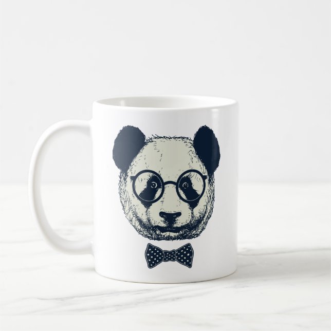 Taza De Café Rayas de la panda (Izquierda)