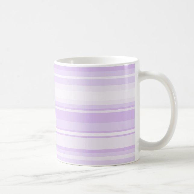 Taza De Café Rayas de lilac (Derecha)
