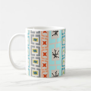 Taza De Café Rayas de mediados del siglo