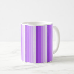 Taza De Café Rayas de sombra púrpura