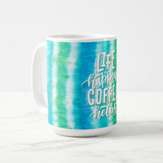 Taza De Café Rayas de tinta Vibes de verano tinte