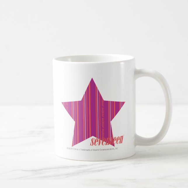 Taza De Café Rayas finas púrpura 3 (Derecha)