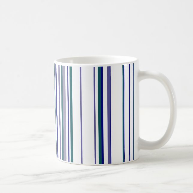 Taza De Café Rayas modernas de moda (Derecha)