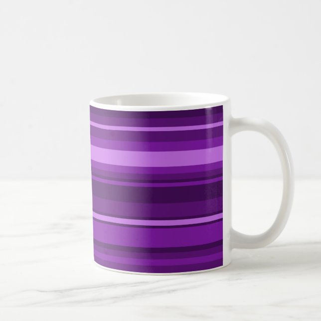 Taza De Café Rayas púrpuras (Derecha)