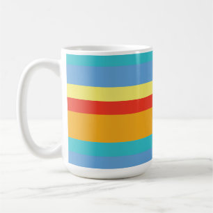 Taza De Café Rayas retro