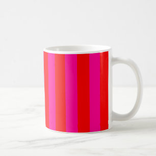 Taza De Café Rayas rosadas brillantes Mug