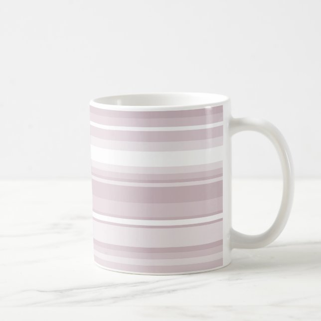 Taza De Café rayas rosadas de cuarzo Rosa (Derecha)