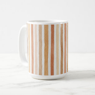 Taza De Café Rayas Rubor Crema Cacao Latte