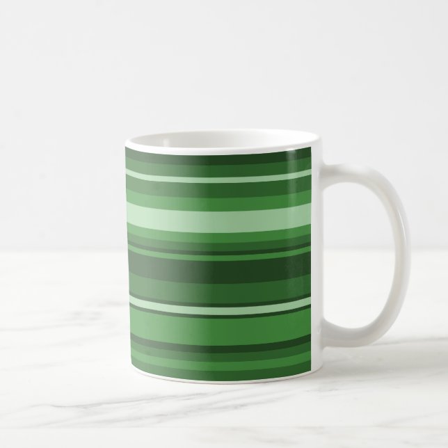 Taza De Café Rayas verdes (Derecha)