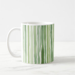 Taza De Café Rayas Verdes