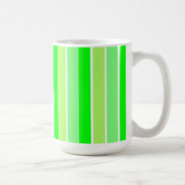 Taza De Café Rayas verdes limones