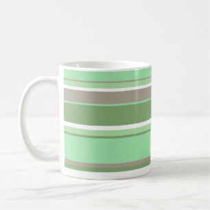Taza De Café Rayas verdes pálidas
