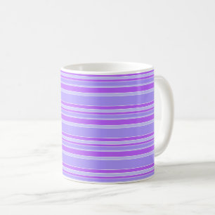 Taza De Café Rayas violetas
