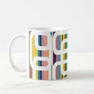 Taza De Café Rayas y Rectángulos Café Mug