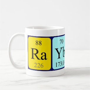 Taza De Café Rayburn nombre de tabla periódica mug