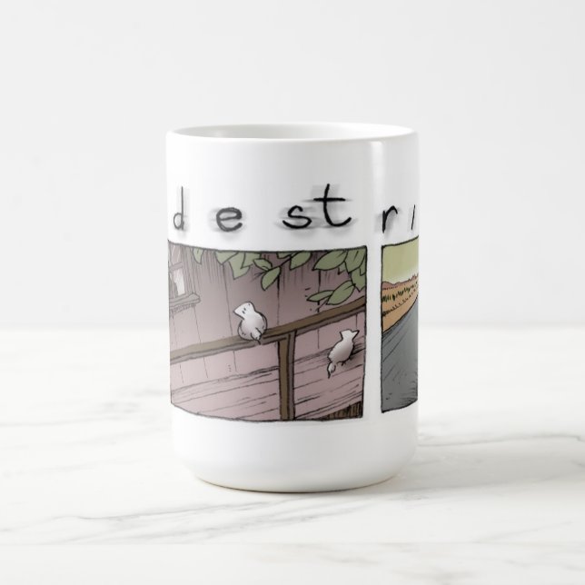Taza De Café Rayo en ventana de la casa del árbol (Centro)
