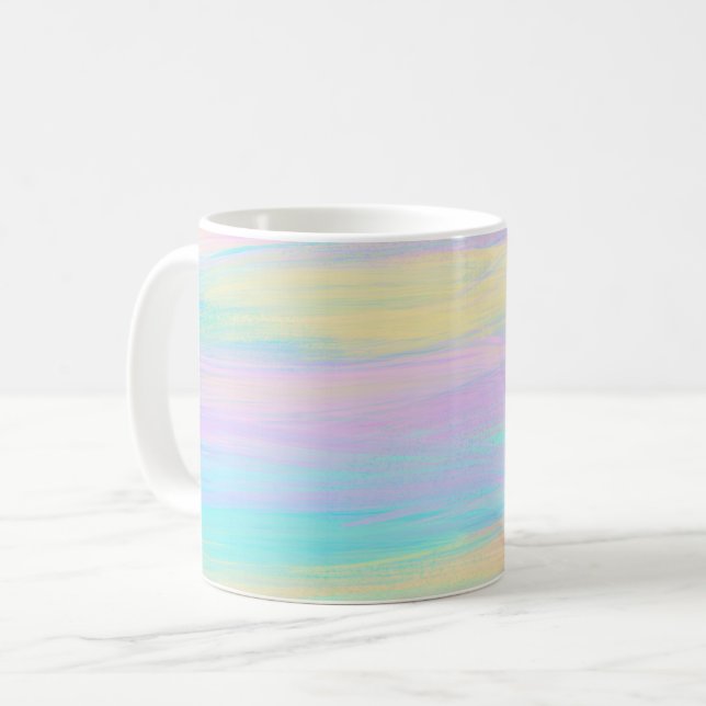 Taza De Café Rayos de pintura de flujo Multicolor (Anverso izquierdo)