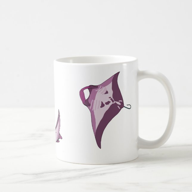 Taza De Café Rays Manta rosada (Derecha)