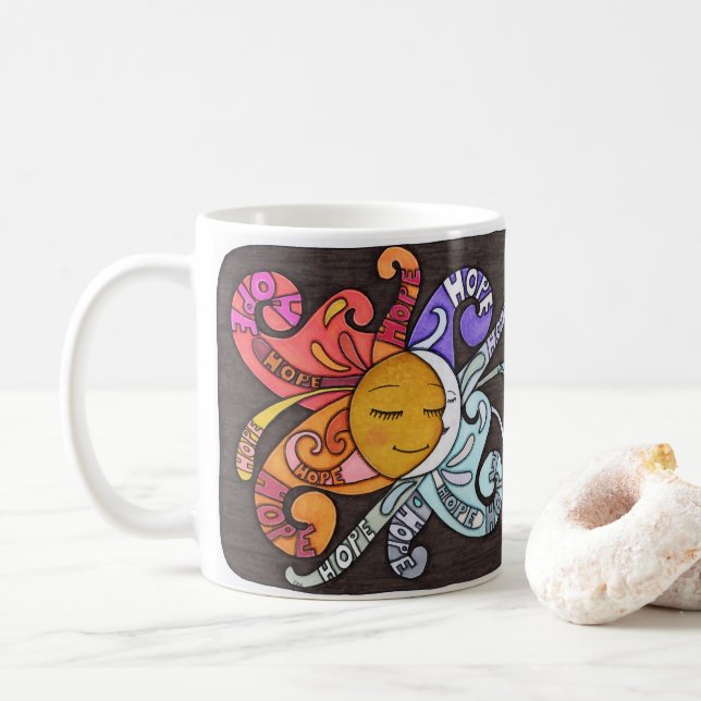 Taza De Café Rays of Hope Mug (Con donut)
