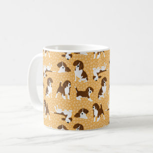 Taza De Café Raza de perro Beagle - naranja