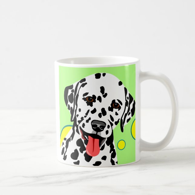 Taza De Café Raza de perro de Dalmacia (Derecha)