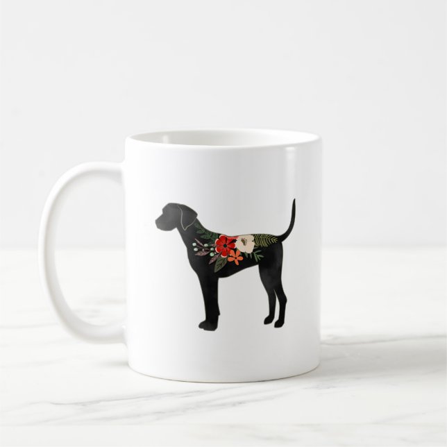 Taza De Café Raza de perro de perro de Plott Hound (Izquierda)