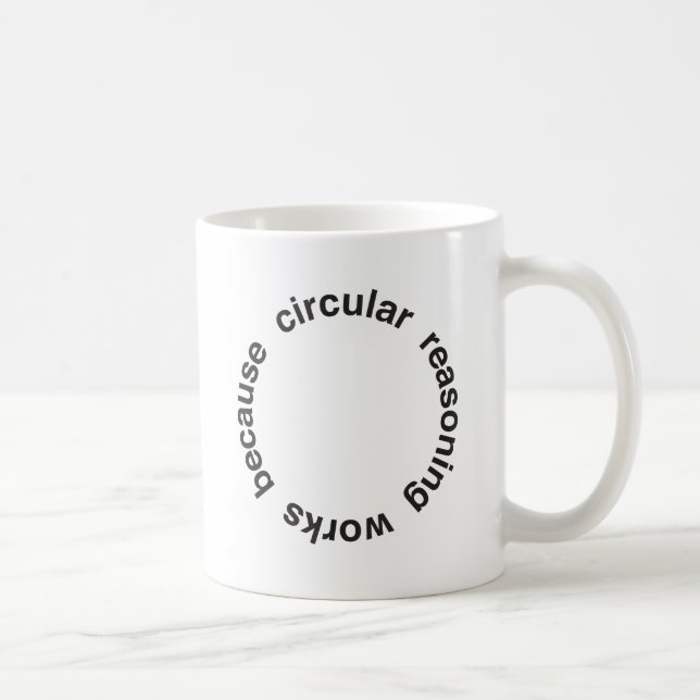 Taza De Café Razonamiento circular (Derecha)