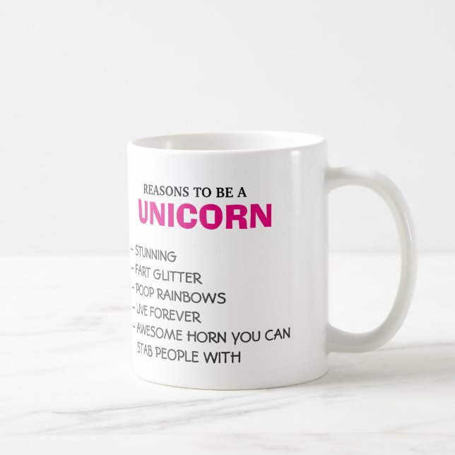 Taza De Café Razones para ser un unicornio (Derecha)