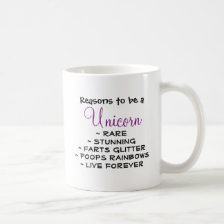 Taza De Café Razones para ser un unicornio