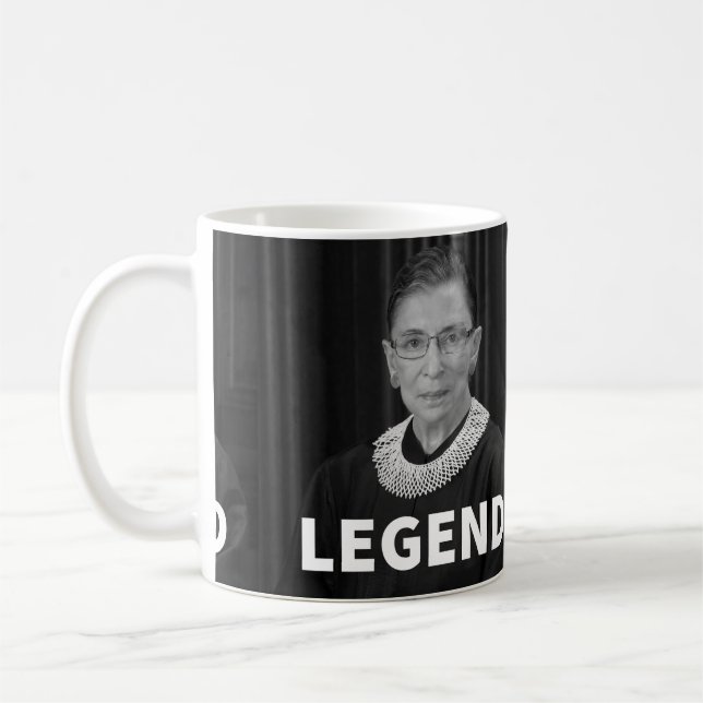 Taza De Café RBG "LEGEND" Mug (Ruth Bader Ginsburg) (Izquierda)