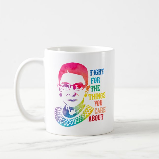 Taza De Café RBG lucha por las cosas que te importan (Izquierda)