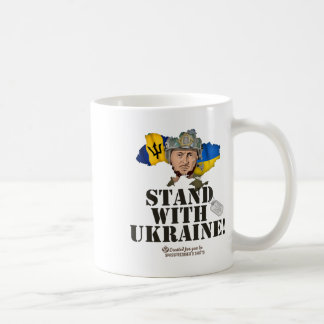 Taza De Café Rdos Apoya a Ucrania Bandera de Zelensky Rdos