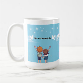Taza De Café "Reach for the Sky – Motivational Cartoon