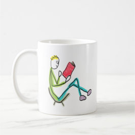 Taza De Café Reading Stickman
