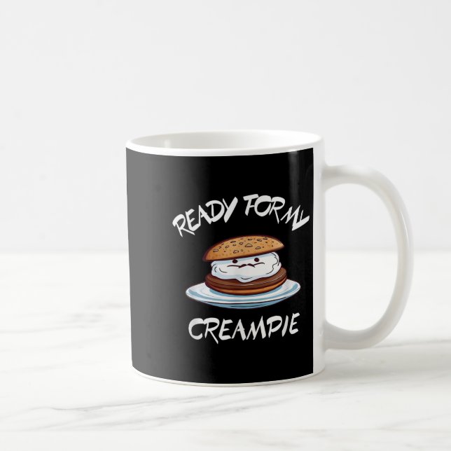 Taza De Café Ready For My Creame Funny  (Derecha)