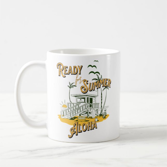 Taza De Café Ready for Summer Beach Edition - Aloha | (Izquierda)