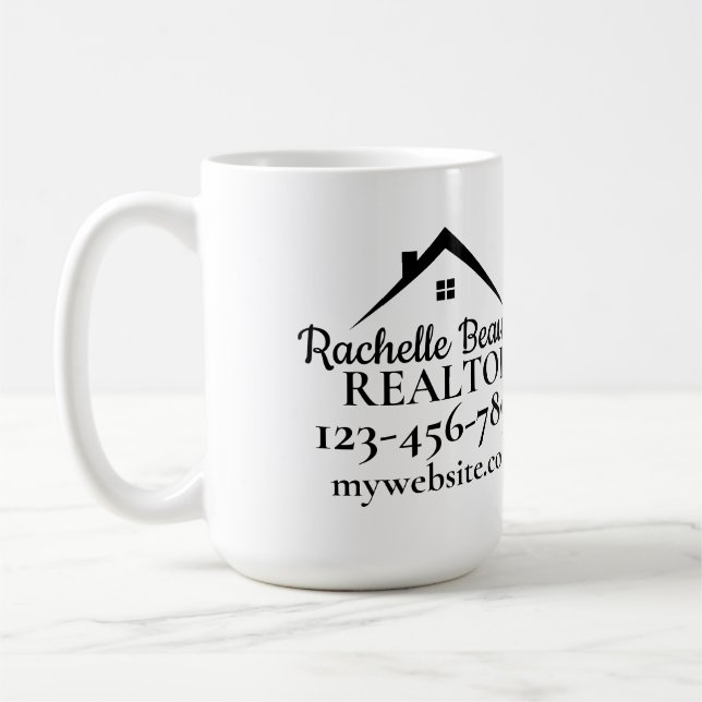 Taza De Café Real Estate Marketing Custom Realtor (Izquierda)