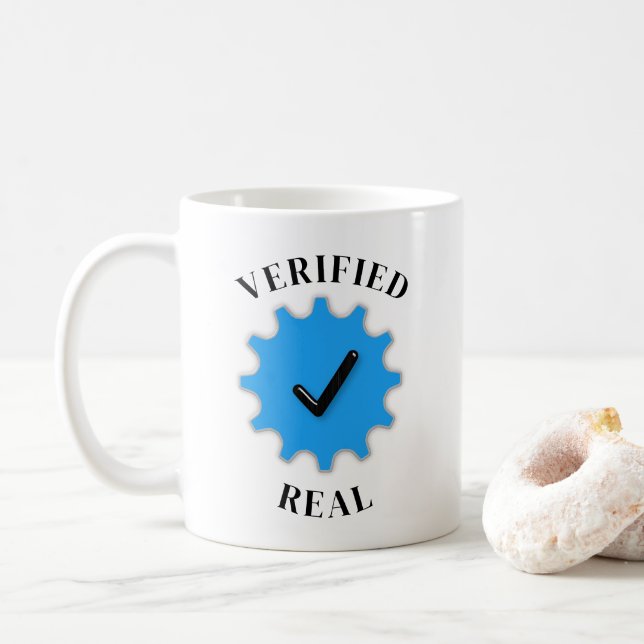 Taza De Café Real verificado (Con donut)