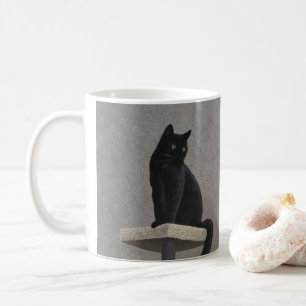 Taza De Café Realeza de Gato Negro