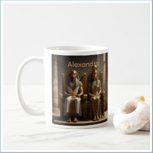Taza De Café Realeza del Antiguo Egipto Rey y Reina