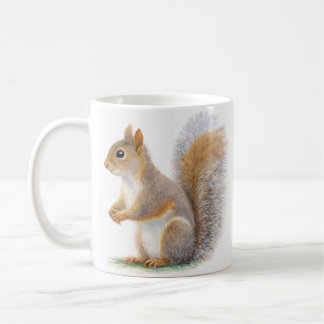 Taza De Café Realistic Squirrel Portrait