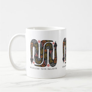 Taza De Café Realiza tu balance de serpientes florales