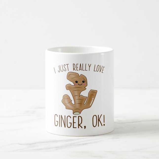 Taza De Café ¡Realmente Me Encanta Ginger Ok! Kawaii Ginger (Centro)