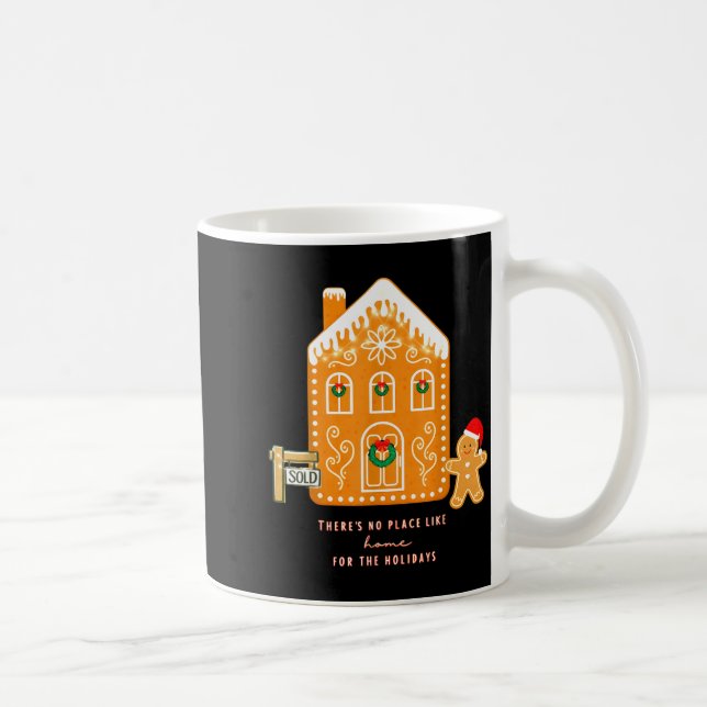 Taza De Café Realtor Christmas Funny Realtor Holiday Gingerbrea (Derecha)