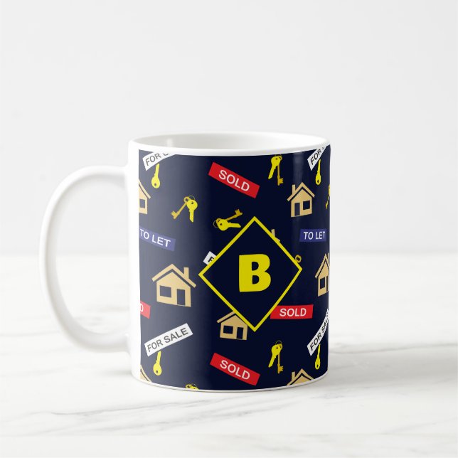 Taza De Café Realtor inmobiliario (Izquierda)