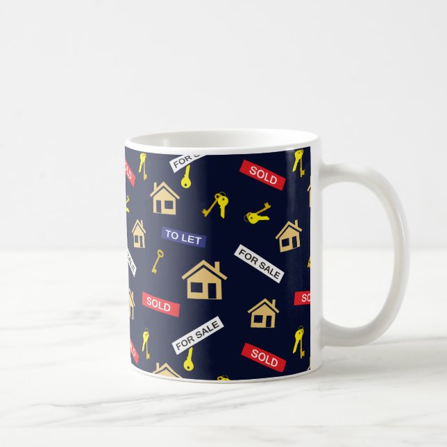 Taza De Café Realtor inmobiliario (Derecha)
