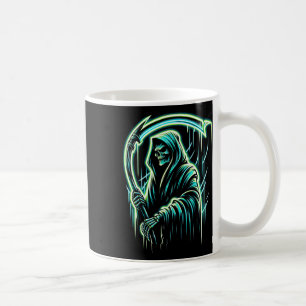 Taza De Café Reaper Skeleton Skull Guay Halloween Heaven Metali