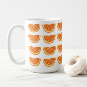 Taza De Café Rebanada de Fruta Naranja