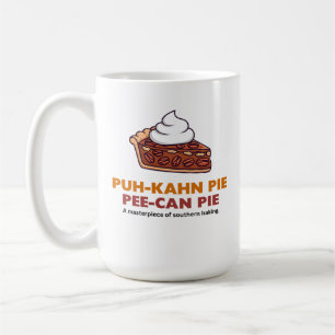 Taza De Café Rebanada de pastel de pacana con crema batida 